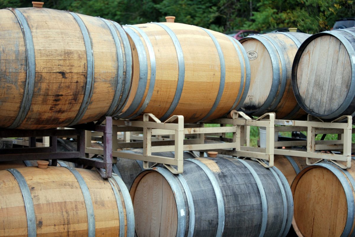 Rows of Barrels