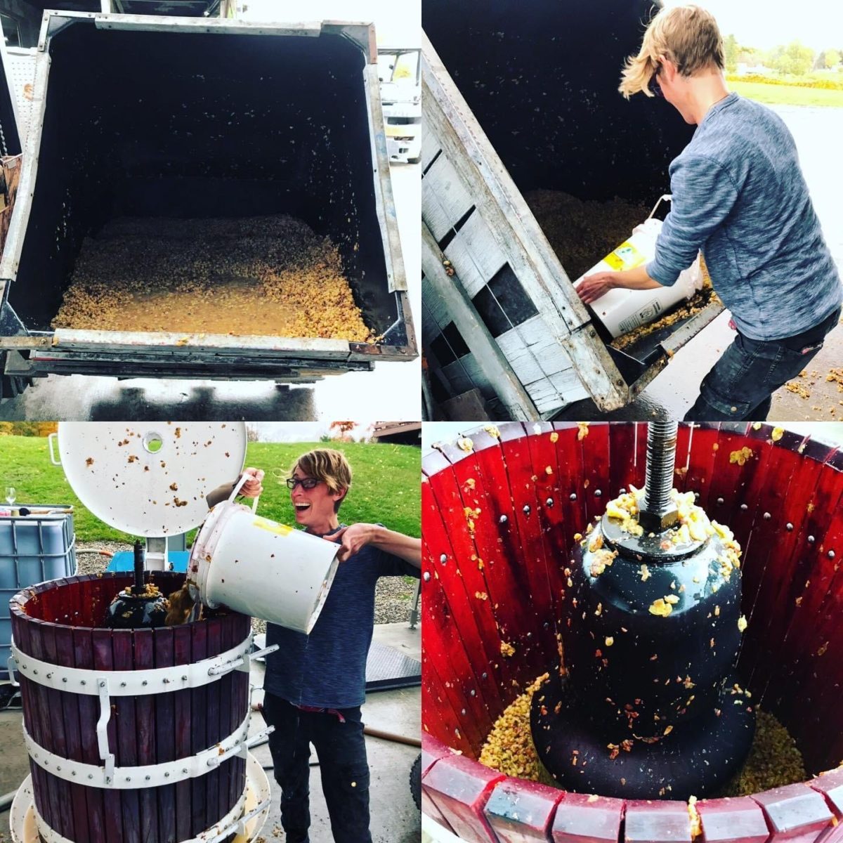 Meagz Using Basket Press