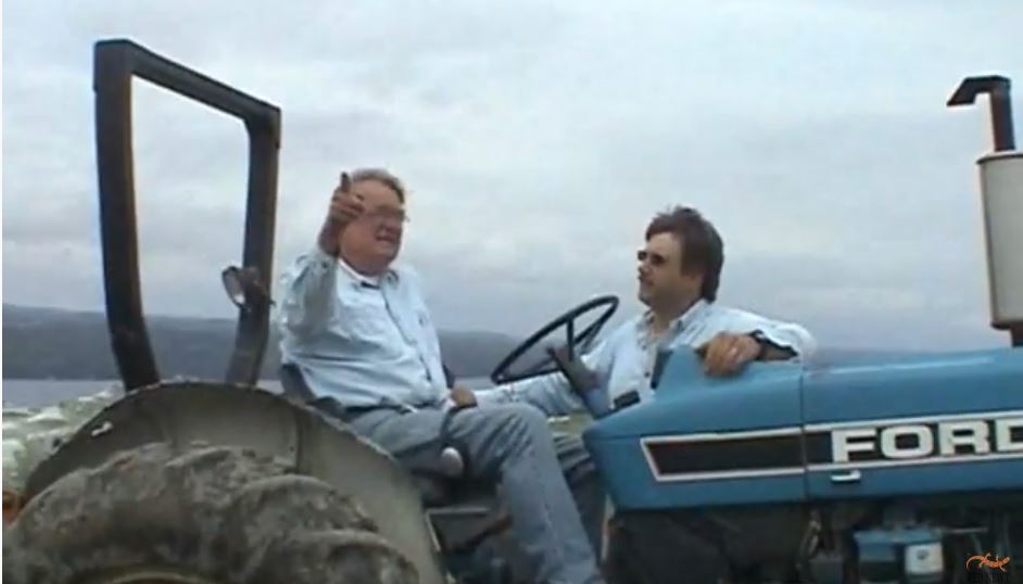 farmer on tractor