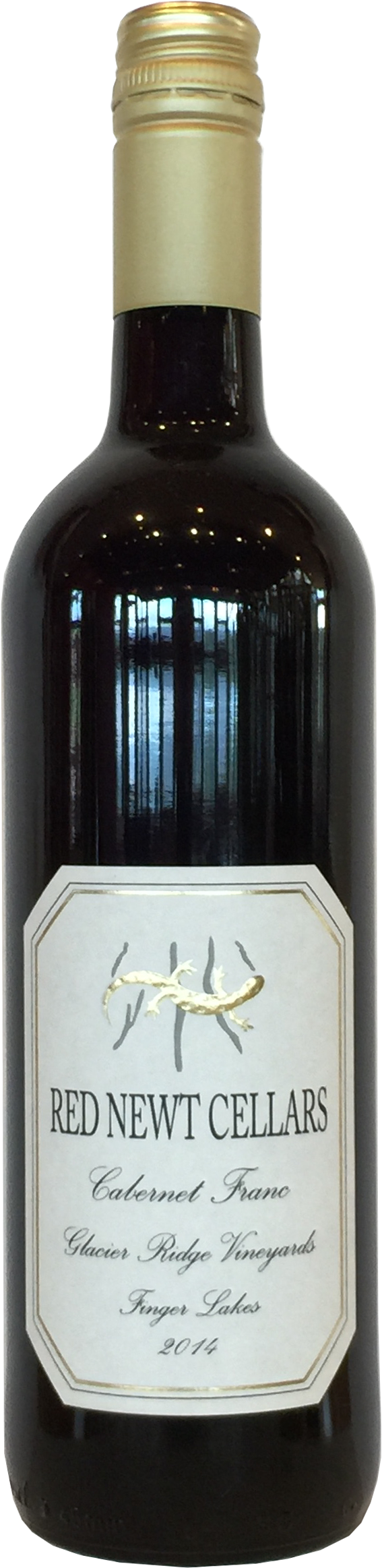 bottle of 2014 cabernet franc glacier ridge vineyards