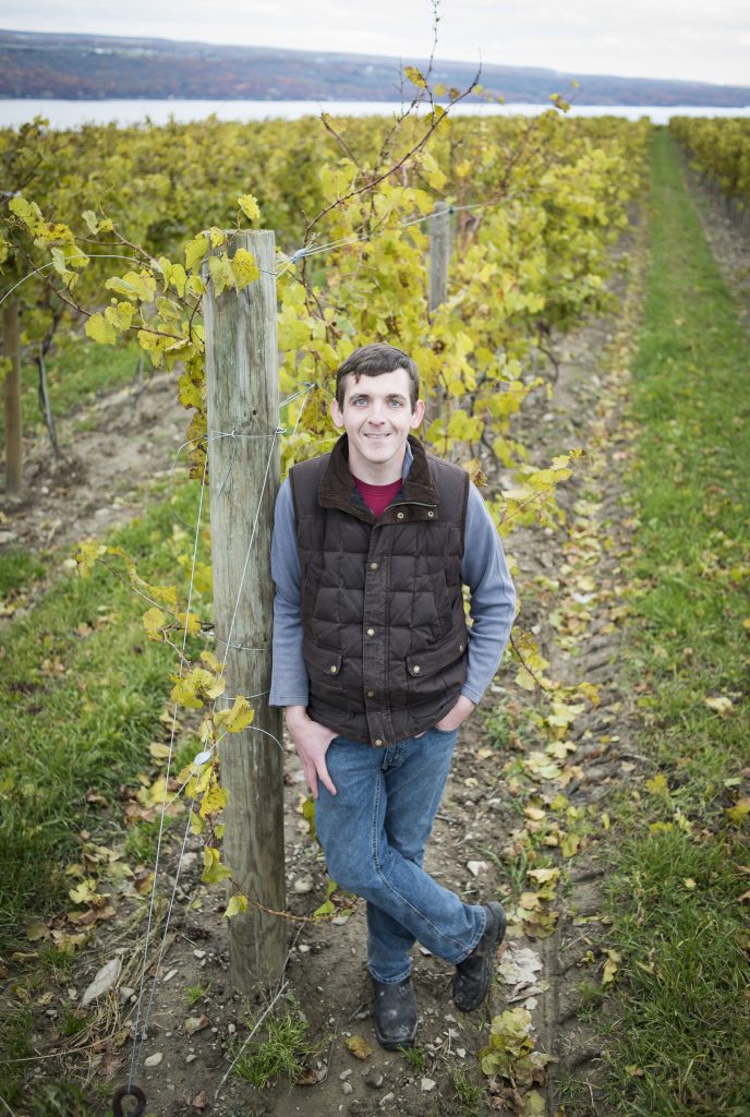 kelby in vineyard