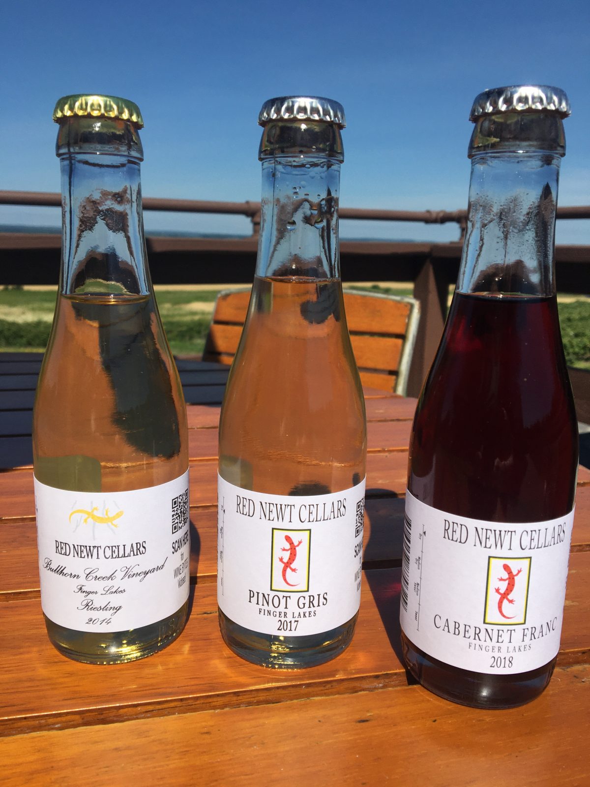 Picture of wine in small bottles